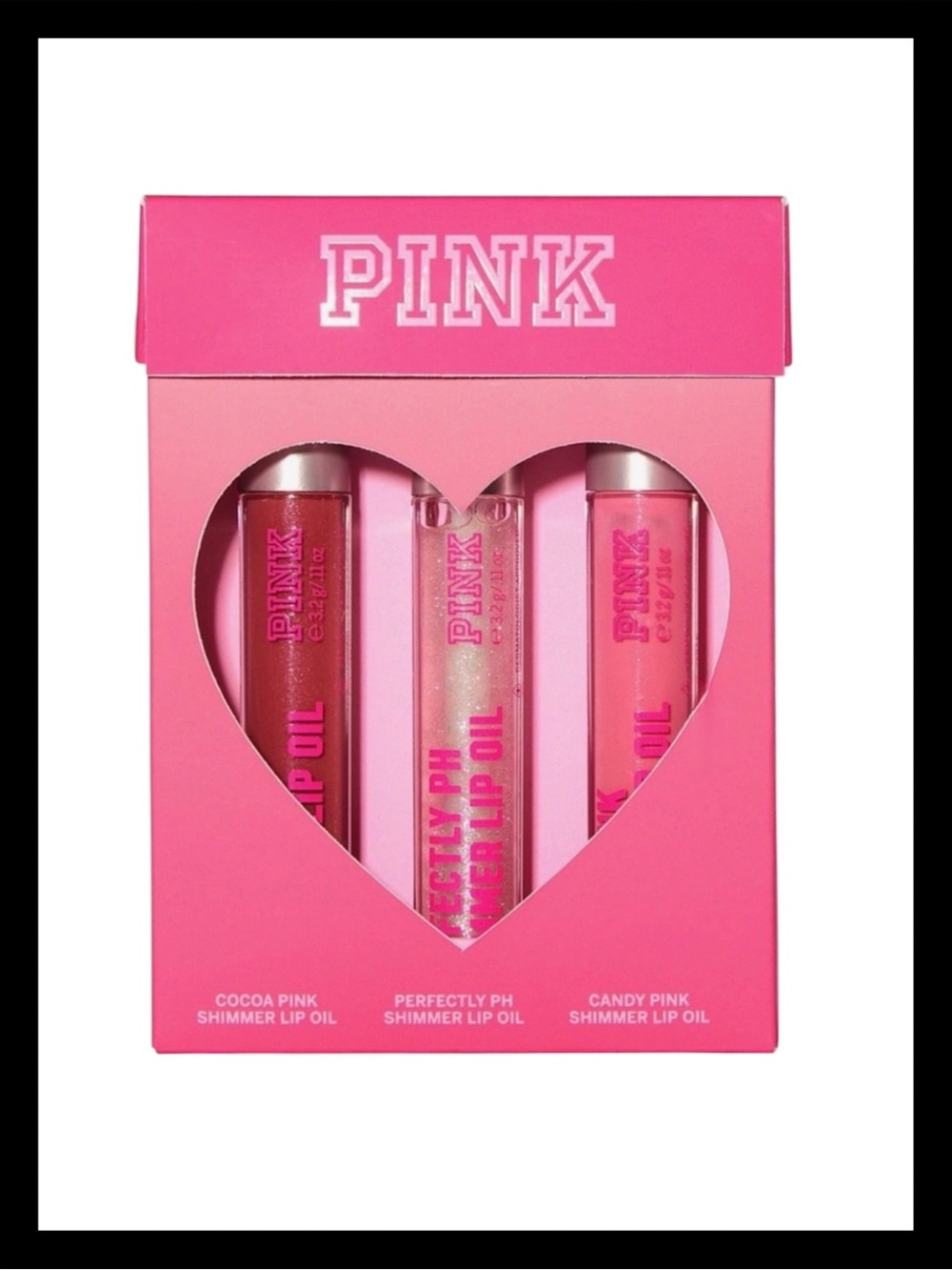 💕ⓅⒾⓃⓀ ⓋⓈ Shimmer Lip Oil Trio ✨NEW IN ORIGINAL PACKAGE✨ 💕